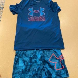 Boys large under armour outfit. New without tags